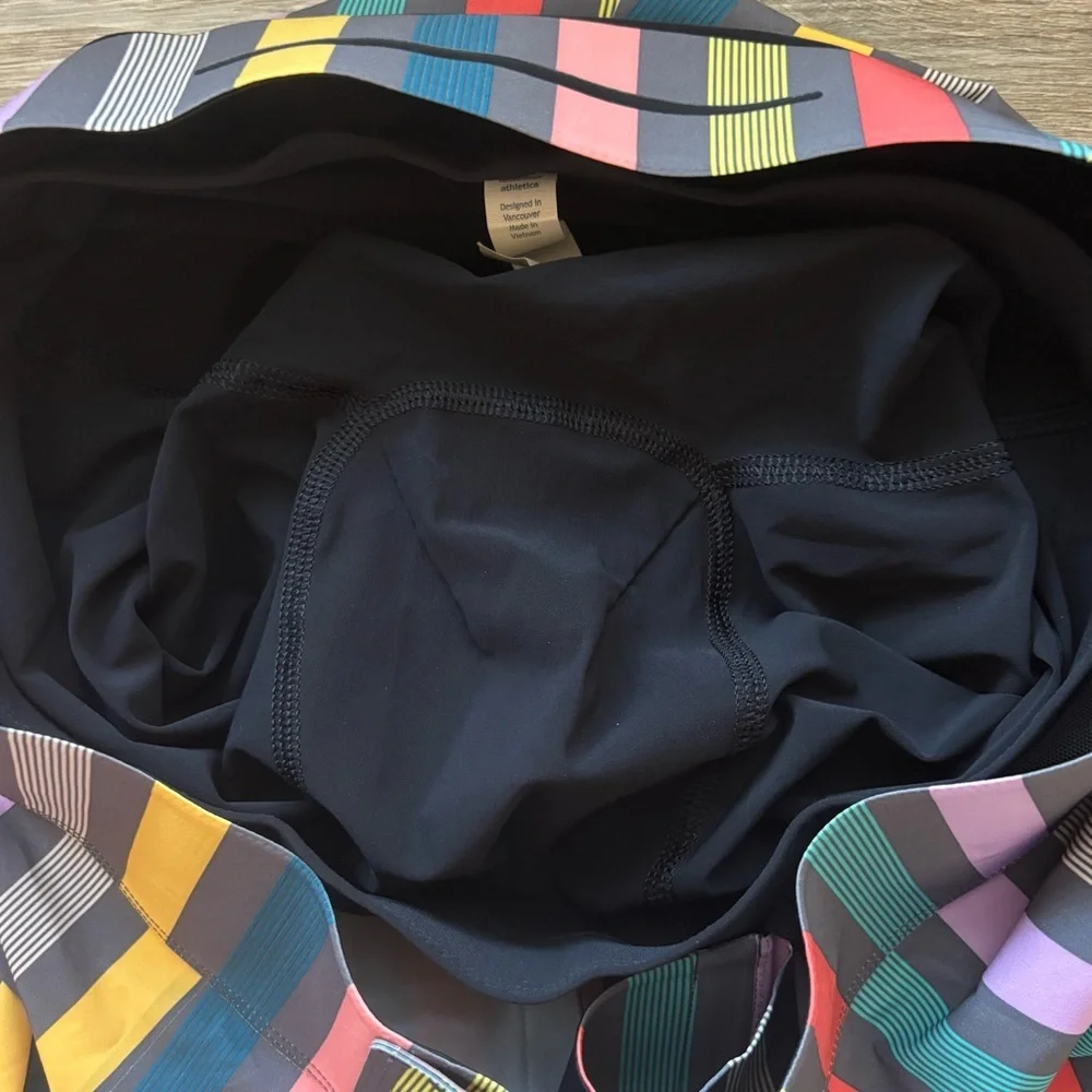 Lululemon 70's Striped El Current Athletic Lined Hybrid BoardShorts Men’s 34